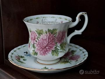 ROYAL ALBERT- 8 tazze caffè con piattino