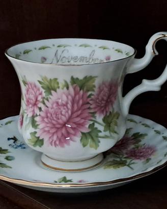 ROYAL ALBERT- 8 tazze caffè con piattino