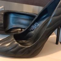 Scarpa pelle nera n.37 nuova