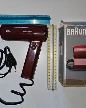 Asciugacapelli Braun compact 1000 vintage