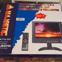 Televisore portatile a colori TFT-LCD, 10.4
