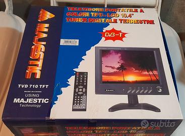 Televisore portatile a colori TFT-LCD, 10.4
