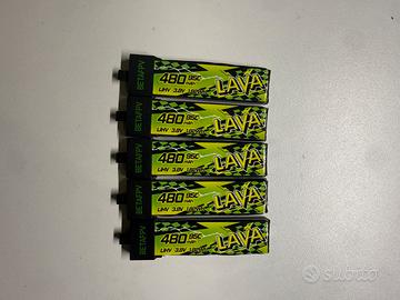 5x batterie LiPo 1S NUOVE - BetaFPV Lava II 480mAh