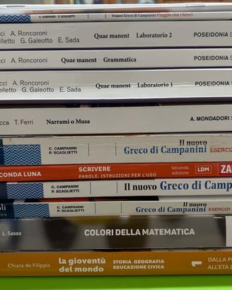 Libri scolastici per liceo classico 1 e 2 anno