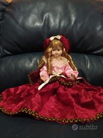 bambola in porcellana 33 cm