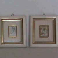 QUADRI IN MINIATURA CON RITOCCHI IN ORO ANNI 90