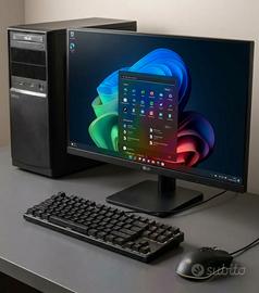 PC Workstation Gaming completo 9400 1TB 16GB RX550
