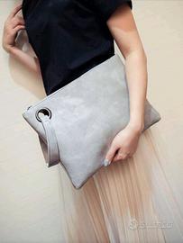 Pochette Grigia Donna 