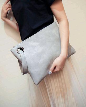 Pochette Grigia Donna 