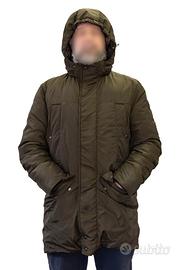 Giubbotto imbottito uomo verde scuro