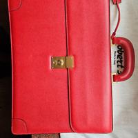 Borsa 24 ore in pelle color rosso