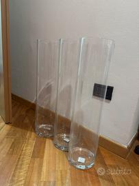 set 3 vasi in vetro