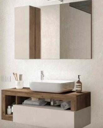 Nuovo sigillato!! specchio con pensile e luce Led