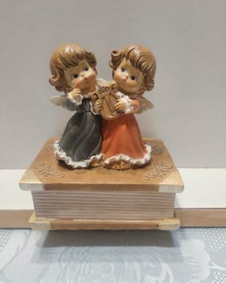 Scatola in resina Flamigni - Angioletti con Arpa 