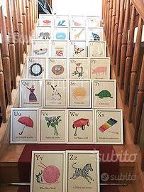 Quadretti alfabeto inglese