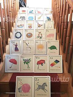 Quadretti alfabeto inglese
