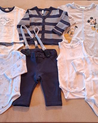 Set vestiti bimbo 6 mesi 68 cm NUOVO 
