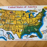 Puzzle in legno Stati USA