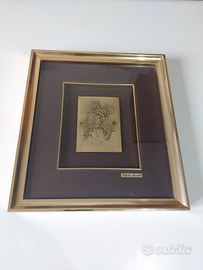 Opera d'arte su metallo prezioso di R. Bocchetti