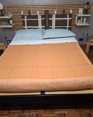 letto futon con comodini e testiera+materasso