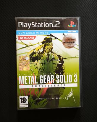 Metal Gear Solid 3 Subsistence PS2 ITA
