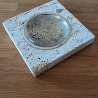 Posacenere in travertino anni 70 