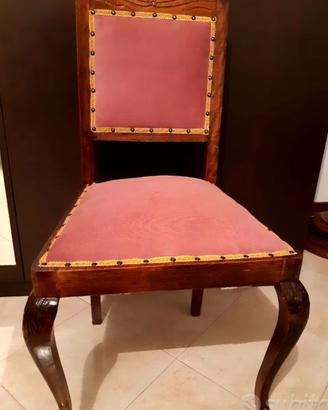 N. 2 SEDIE LEGNO MASSELLO RISTRUTTURATE.COME NUOVE