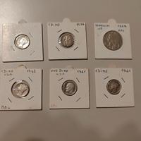 Lotto 6 Monete Argento 900 USA 