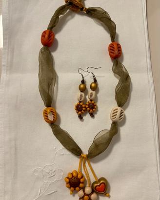 THUN Girocollo Margherita e Girasole + orecchini