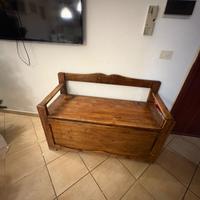 Cassa panche in legno
