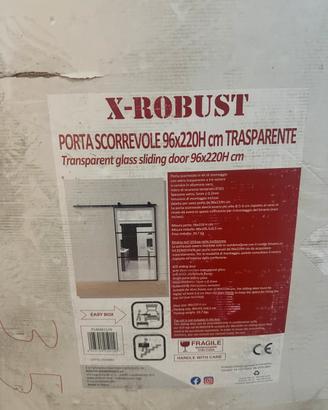 Porta scorrevole esterna + kit binario