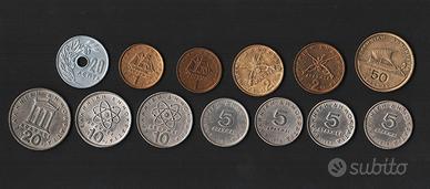 13 monete GRECIA anni diversi