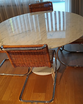 4 sedie design cantilever stile Mies van der Rohe