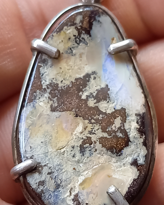 Ciondolo collana opale australiano boulder