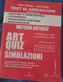 Libro quiz test di ammissione  area medica 