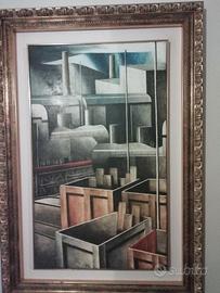 Marcello Scuffi olio su tela 