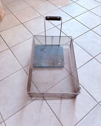 Cesto per friggitrice industriale 54,5x36,5 cm