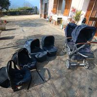 passeggino fratellare/gemellare trio