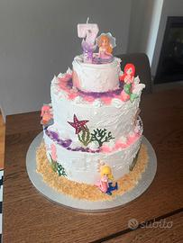 Torta Scenografica Sirena a 3 Piani