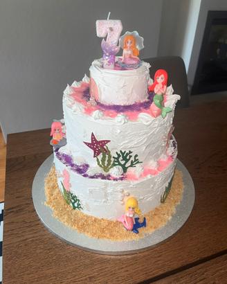 Torta Scenografica Sirena a 3 Piani