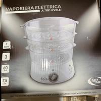 Vaporiera elettrica 3 livelli