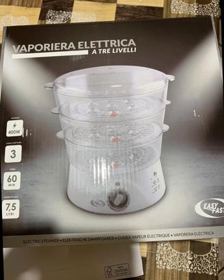 Vaporiera elettrica 3 livelli
