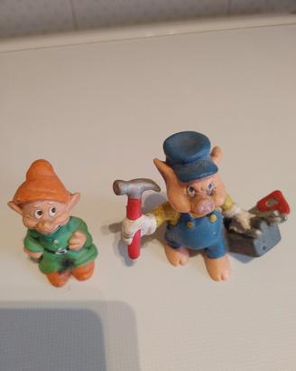 Personaggi Nano e Maialino da collezione