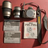 Nikon f55 +2 obbiettivi nikon