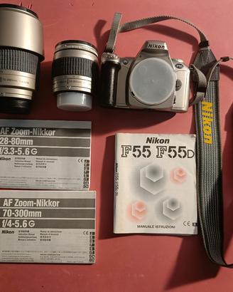 Nikon f55 +2 obbiettivi nikon