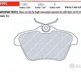 Pastiglie freno sportive FERODO RACING FCP 995