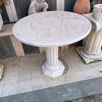 Tavolo in pietra per giardino gazebo veranda