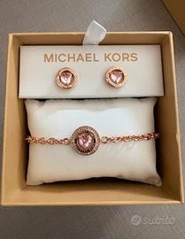 Michael Kors - Bracciale e orecchini Rose Gold