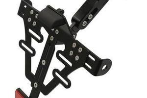 Supporto portatarga regolabile universale led myra