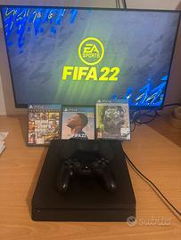 PS4 SLIM 500GB + 3 GIOCHI + CONTROLLER